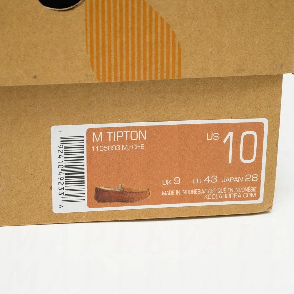 Koolaburra by Ugg Tipton Suede Slippers Men's Sz 10 Chestnut Brown 1105893 NIB